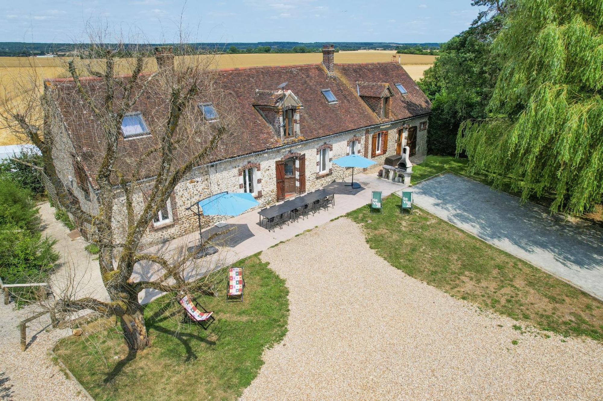 Crazy Villa Champs Corons 61 - Interior Heated Pool - 2H From Paris - 30P Les Menus Exterior foto
