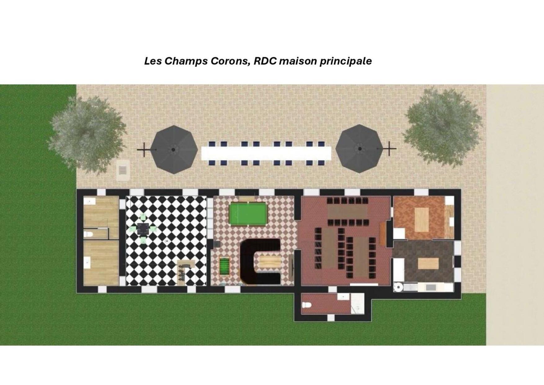 Crazy Villa Champs Corons 61 - Interior Heated Pool - 2H From Paris - 30P Les Menus Exterior foto