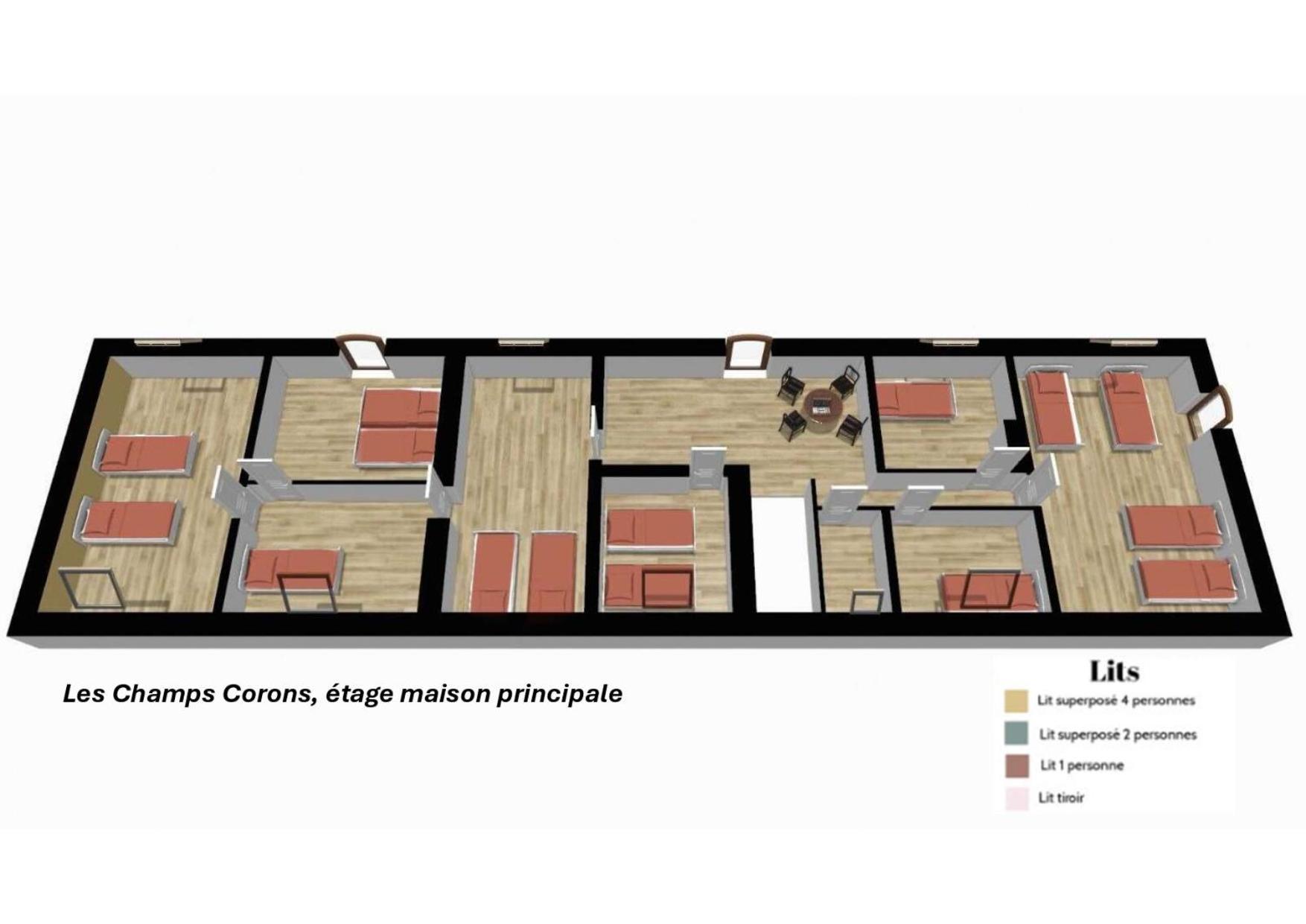 Crazy Villa Champs Corons 61 - Interior Heated Pool - 2H From Paris - 30P Les Menus Exterior foto